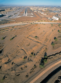 Remains of a canal network in Phoenix