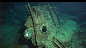 portholes from near the stern of <i>Titanic</i>