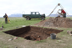 Excavations at the ancient farm of Hjalmarvik