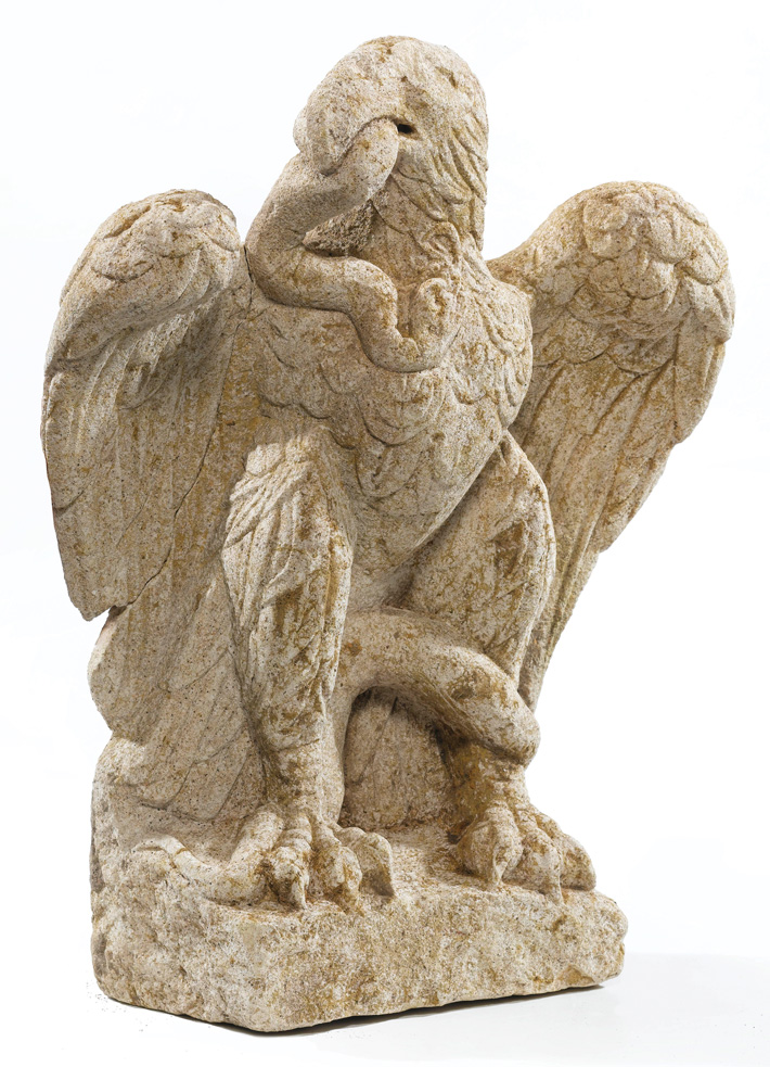 Londonium-limestone-eagle-sculpture