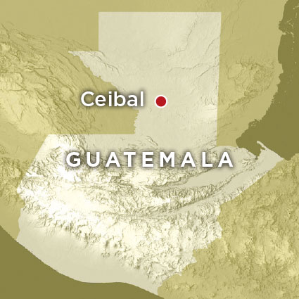Guatemala Ceibal Map