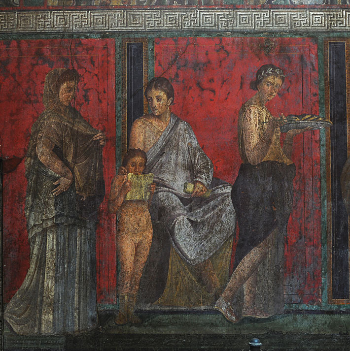 Pompeii Villa Mysteries Mural Initiate