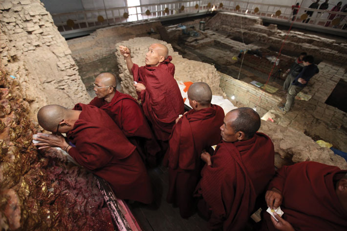 Nepal Early Buddhist Site Priests