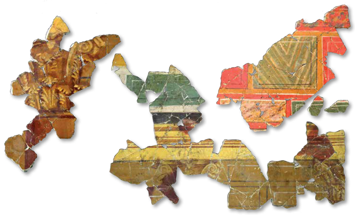 Arles Painted Plaster Fragments
