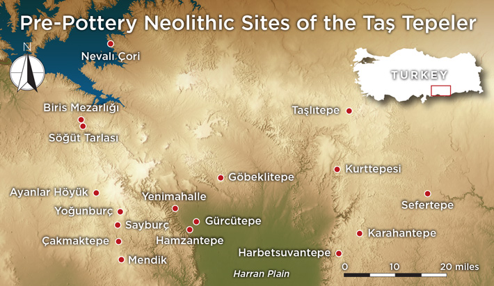Karahantepe Neolithic Turkey Map