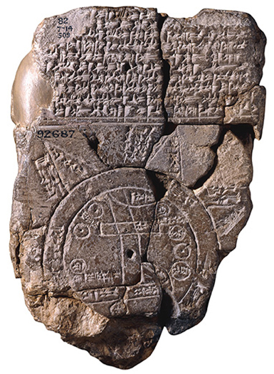 Cuneiform sippar map tablet