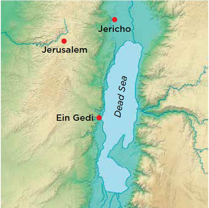 Dead Sea map