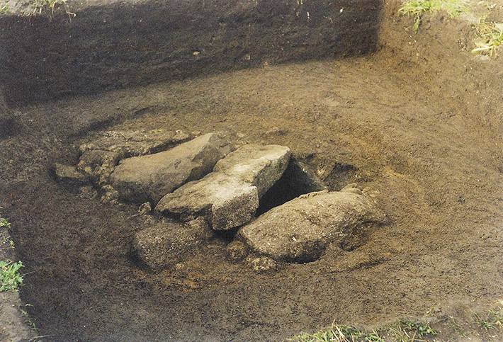 A particularly rich burial dated to late in the Iron Age (ca. 750 B.C.–A.D. 43) and discovered on the tiny island of Bryher in 1999 was recently found to contain the remains of a woman, not a man as previously thought. (©Isles of Scilly Museum Association)