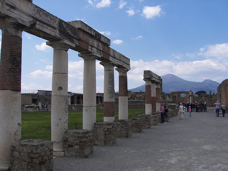 Pompeii Forum Vesuvius
