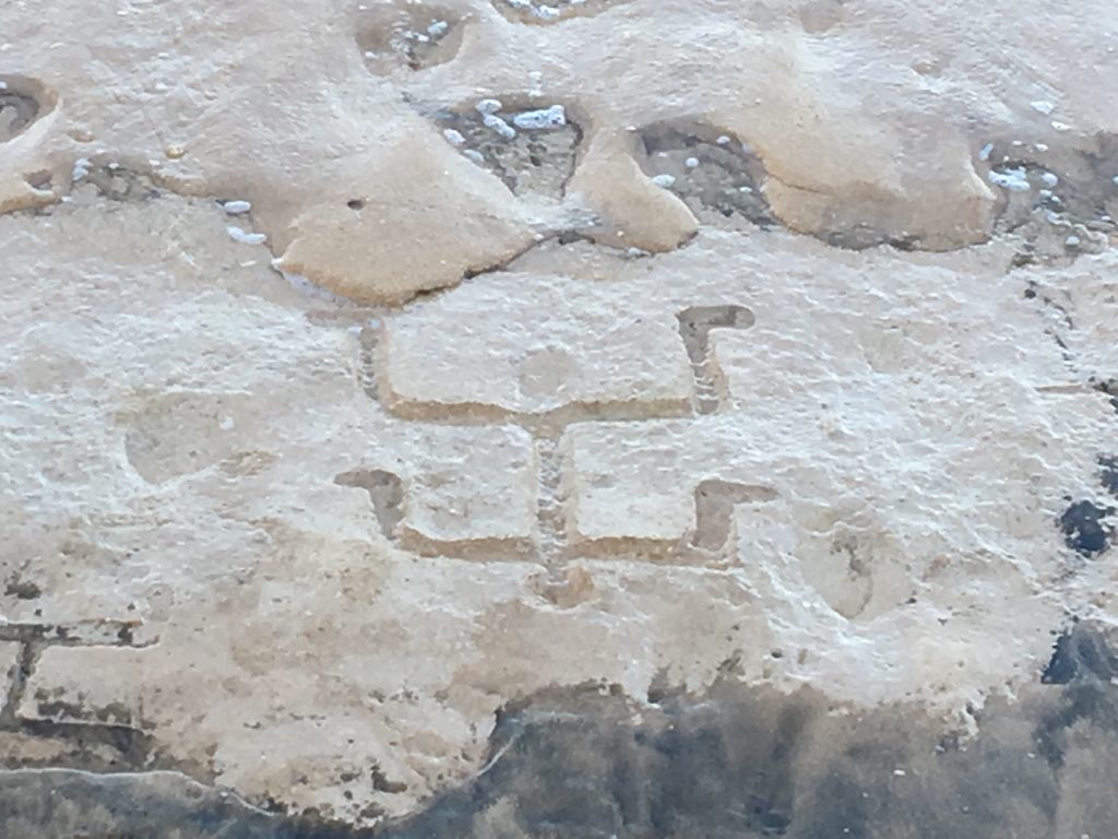Hawaii beach petroglyph