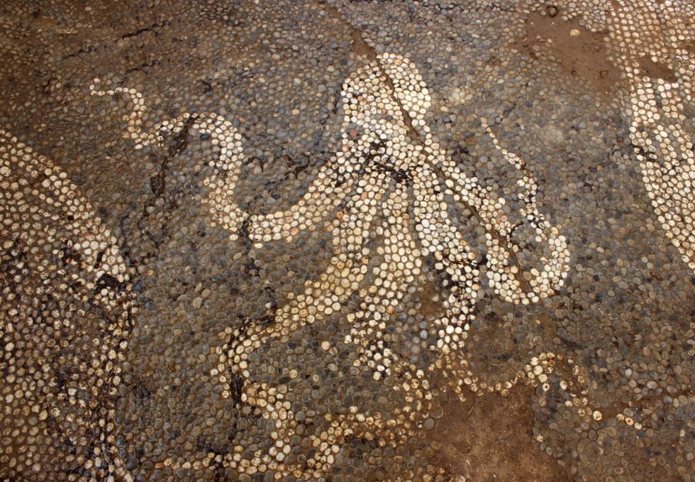 Greece pebble mosaic