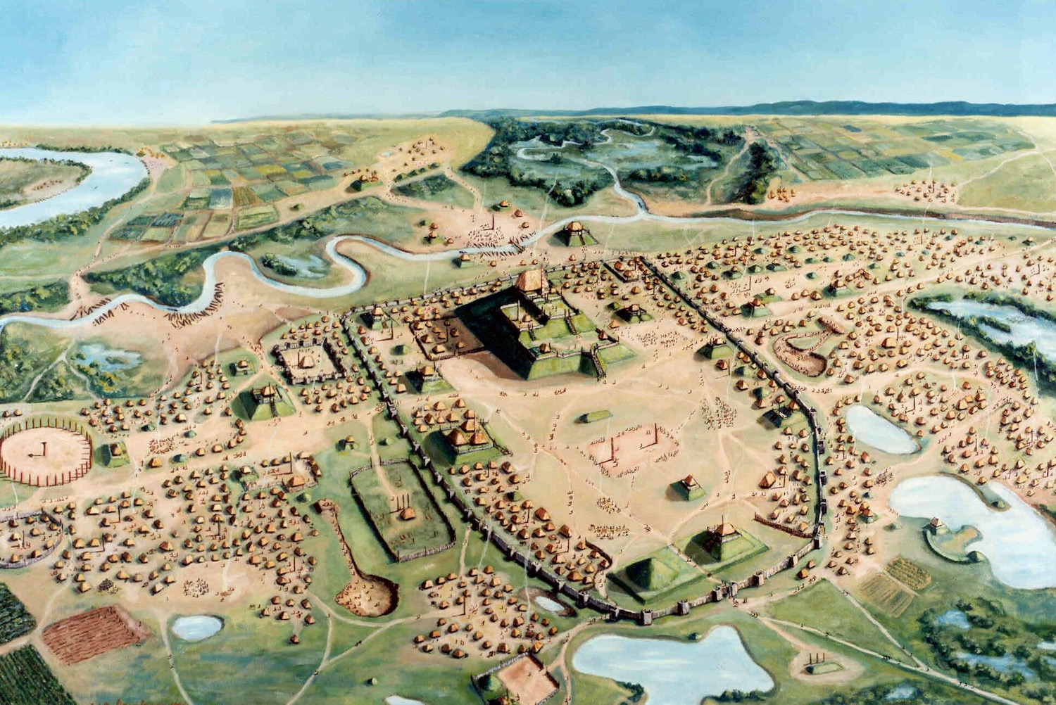 Cahokia population climate
