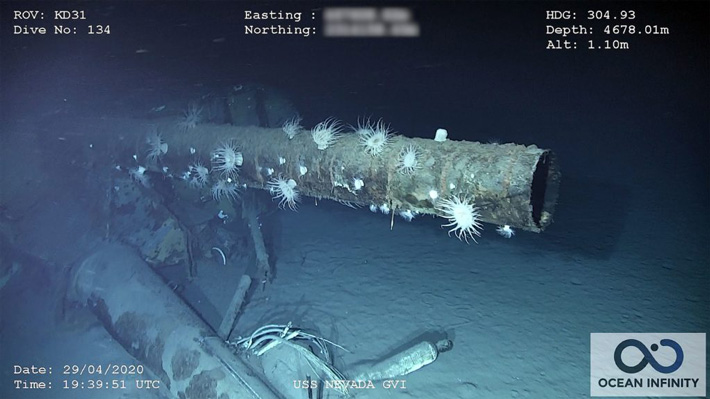 USS Nevada Wreckage