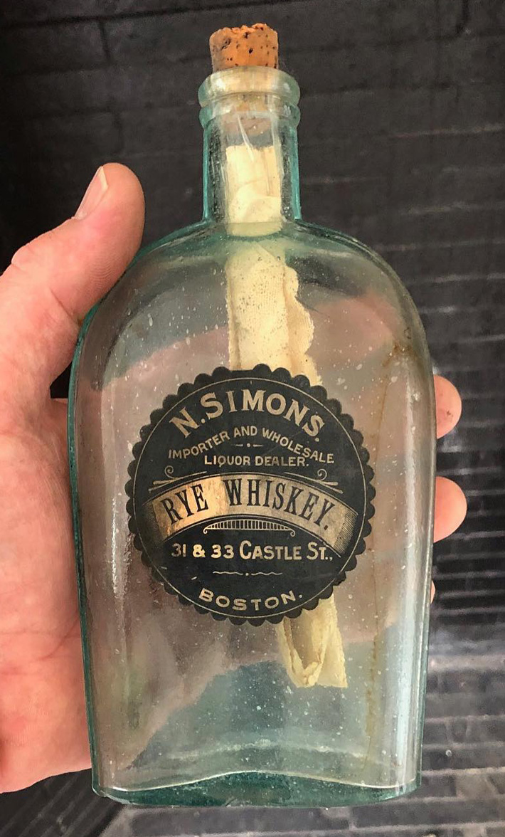 Boston Whiskey Bottle
