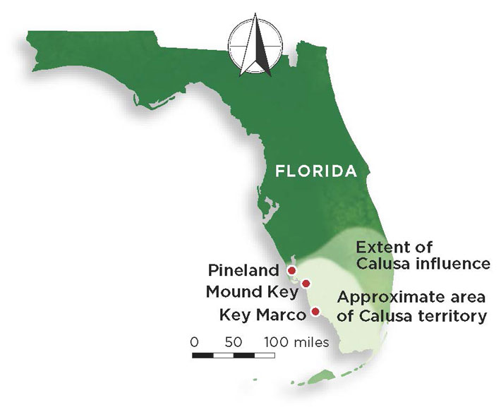 Florida Calusa Map