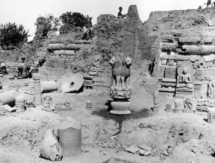 Lions India Sarnath Lion Column Discovery