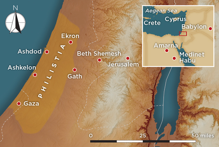 Philistines Map