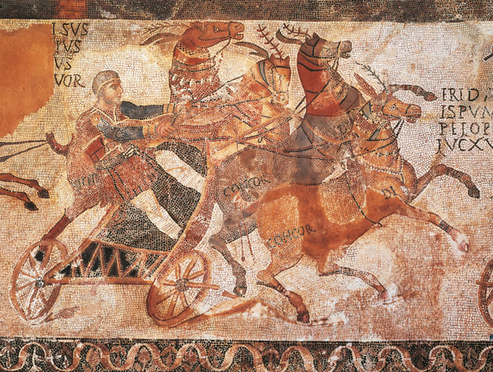 Horses Roman Mosaic