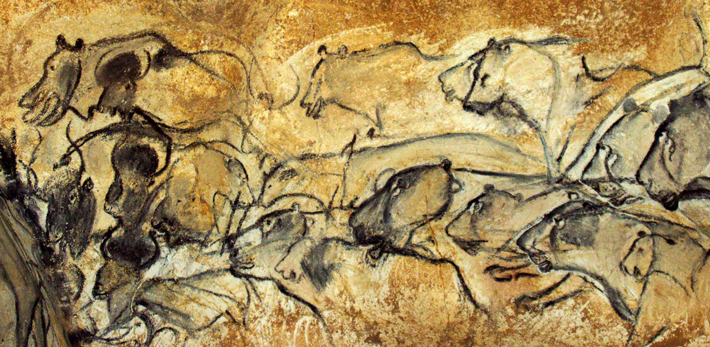 The art of Chauvet cave Trenches-France-Chauvet