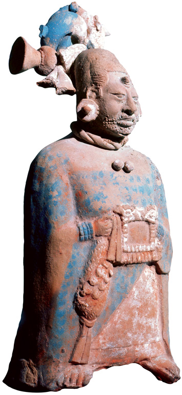Maya Clothing Jaina Island Figurine Facial Scarification