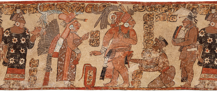 Maya Clothing Peten Vase King Queen Body Painting II