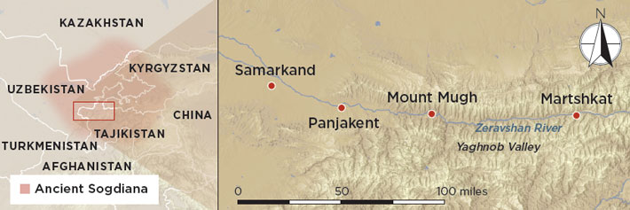 Sogdians Panjakent Map2