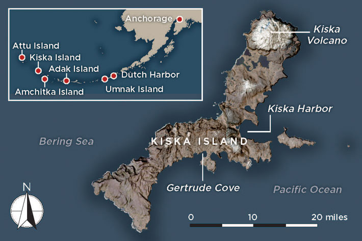 Alaska Kiska Map
