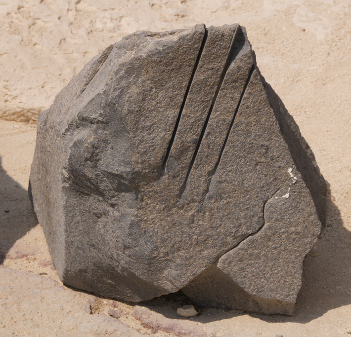 Egypt Giza Basalt Saw Marks