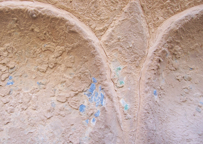 Persepolis Iran Achaemenid Apadana Blue Paint 1