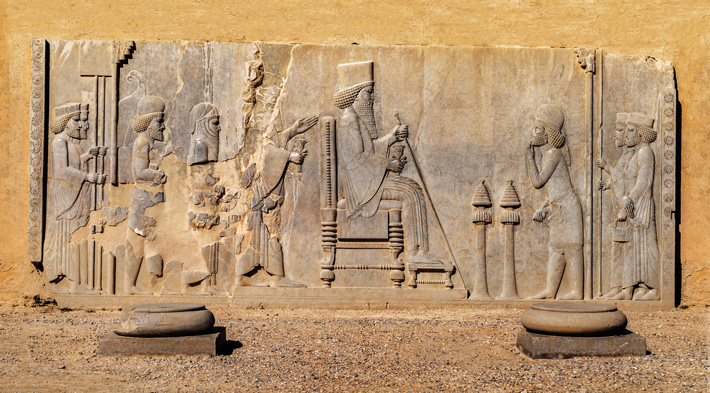 Persepolis Iran Achaemenid Apadana King Relief