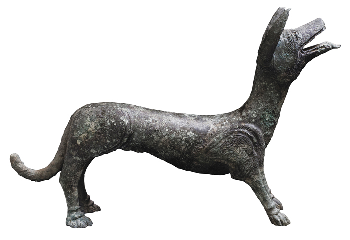 Roman Dog Statue