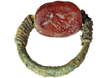 Digs Etruscan Bronze Seal Ring