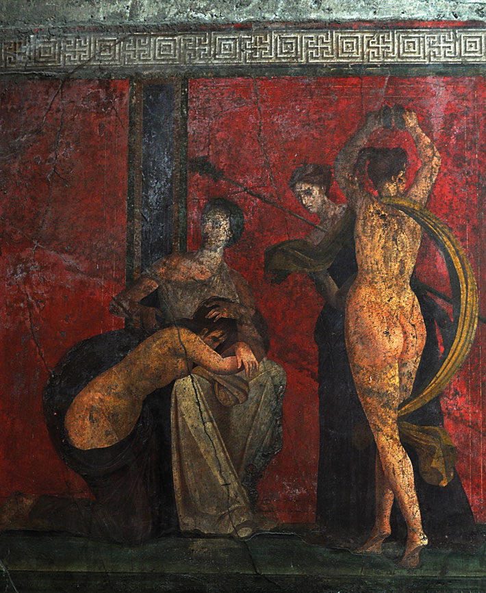 Pompeii Villa Mysteries Mural Flogging