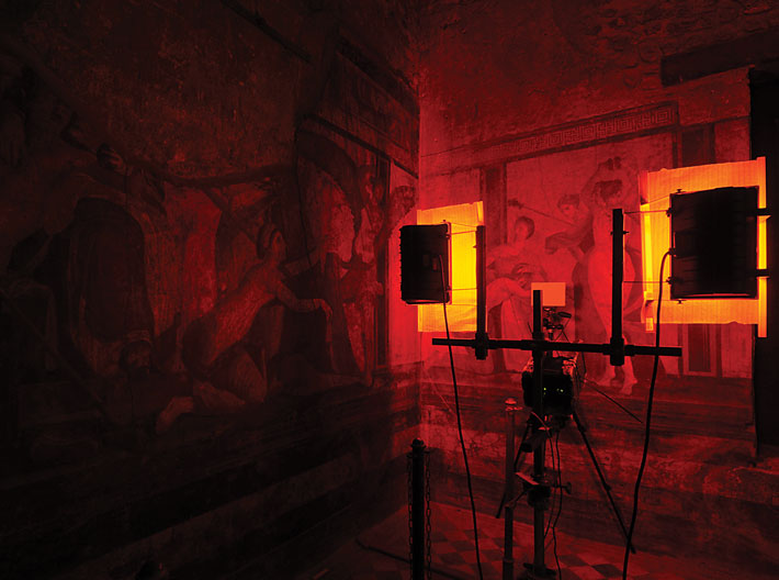 Pompeii Villa Mysteries Mural Lasers