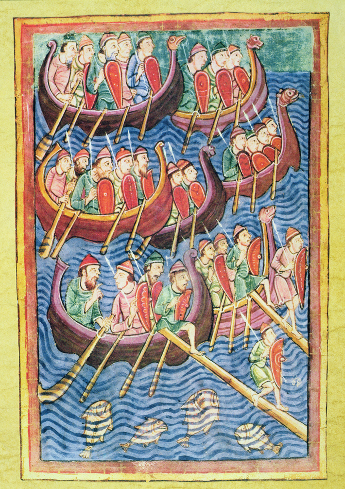 Vikings England Arrival Illustration