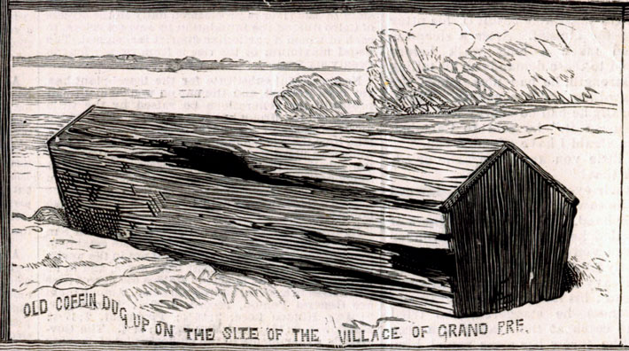 Acadia Coffin Illustration