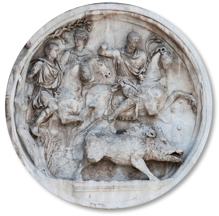 Constantine Rome Arch Round Panel