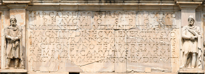 Constantine Rome Arch Victory Inscription