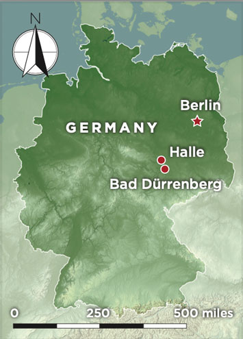 Germany Mesolithic Shaman Map