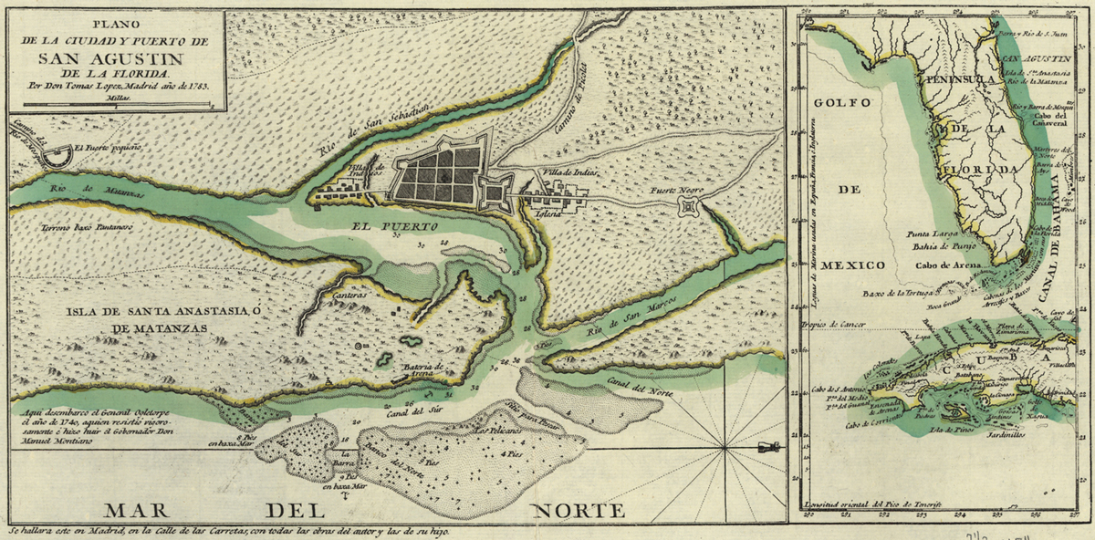 Fort Mose Saint Augustine Historical Map 2