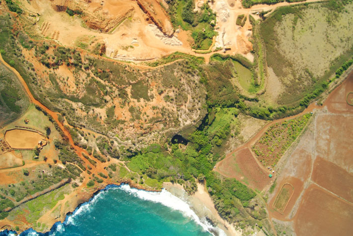 Hawaii Cave Aerial