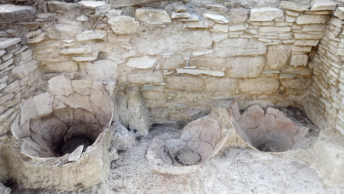 Trenches Greece Bronze Age Ceramic Storage Jars