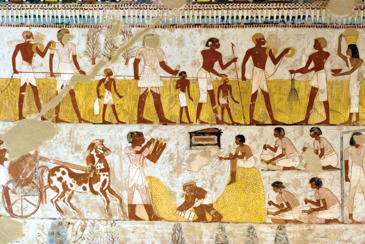 Taxes Egypt Tomb Painting