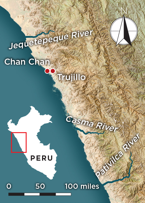 Peru Chan Chan Map
