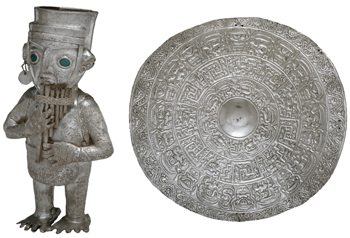 Peru Chimu Figurine Shield Cover Combo