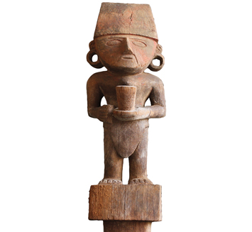 Peru Pampa la Cruz Wooden Idol Small