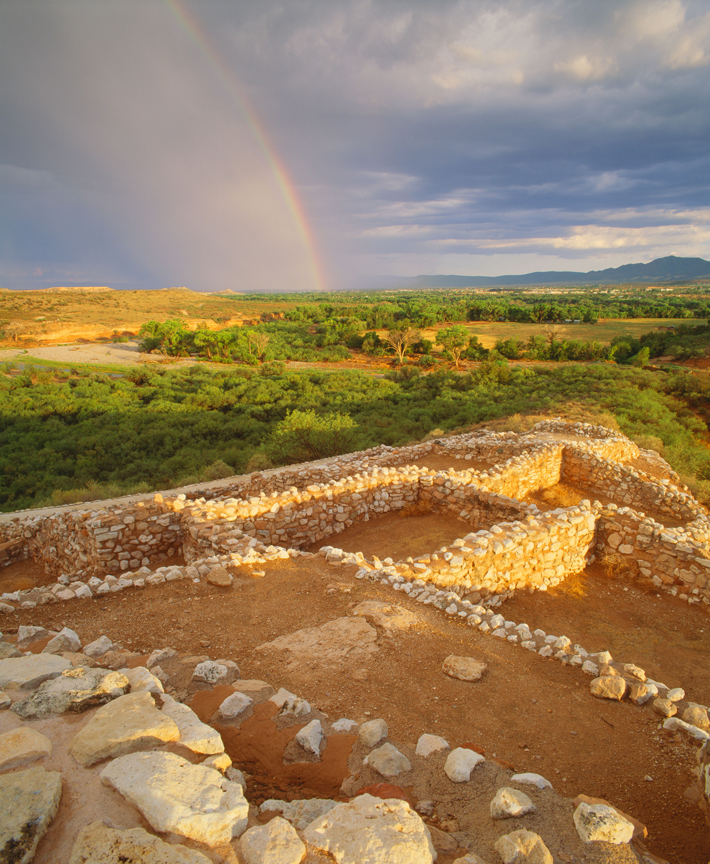 Trenches Arizona Pueblo Ruins