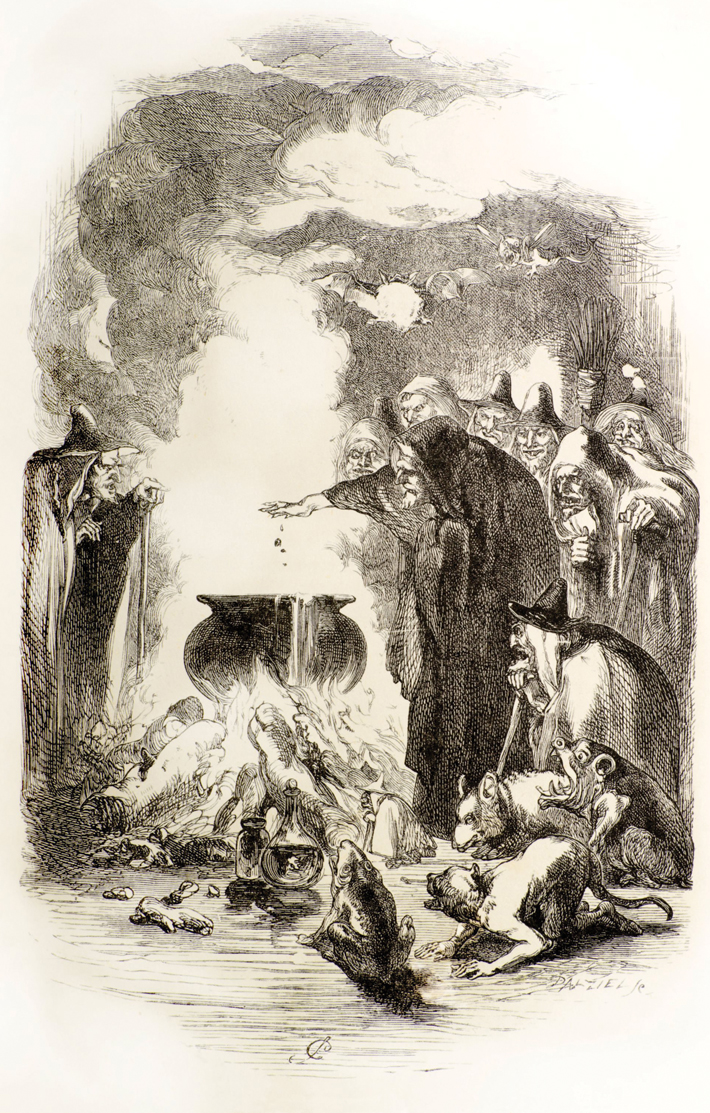 Pendle 19th Century Witch Gathering Illustration