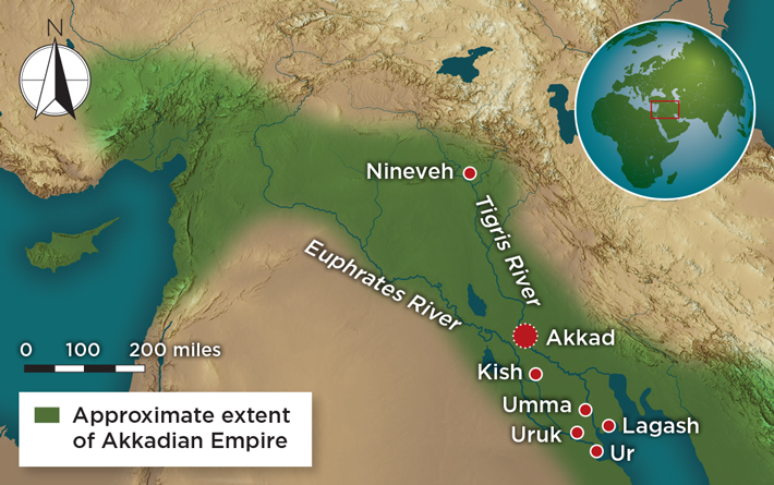 Akkadians Map