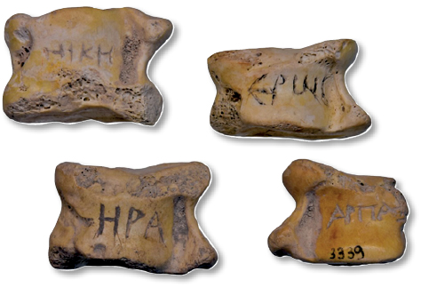 Artifact Israel Inscribed Knucklebones